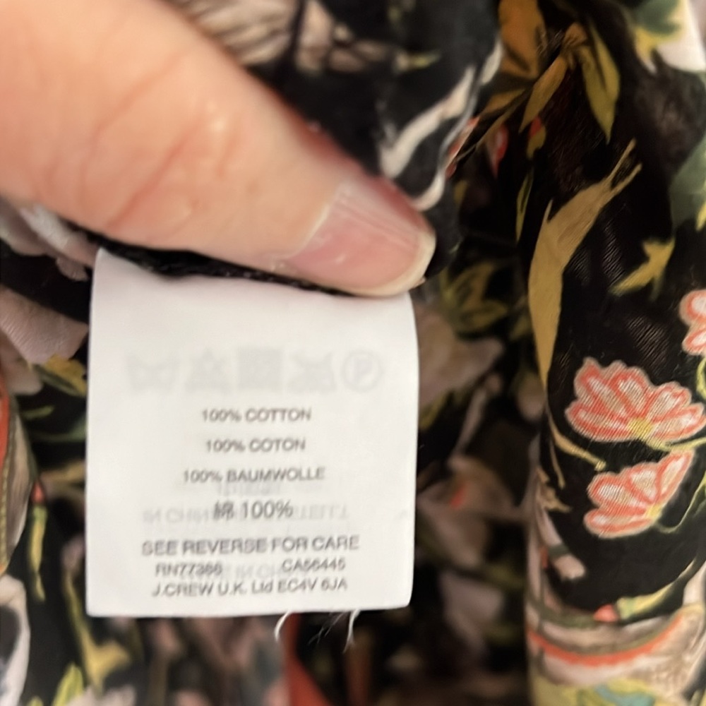 J Crew hunting scene popover blouse - Picture 7 of 8